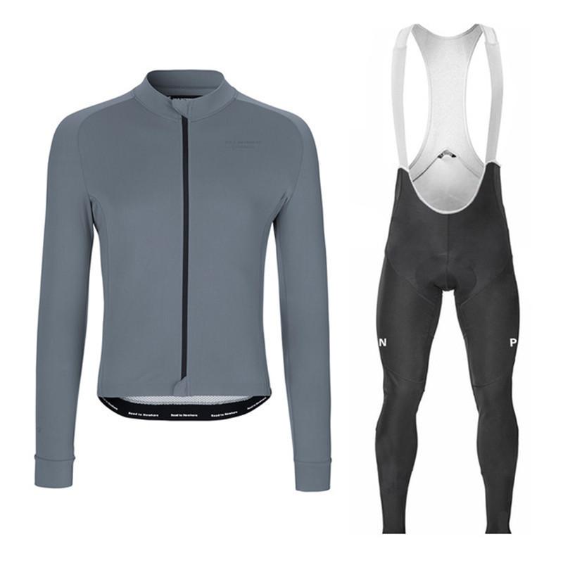 Men's and Women's Long-sleeved Cycling Suit Road Bike Mountain Bike Cycling Suit Set 2026 Autumn Velvet Thin Cycling Suit Set