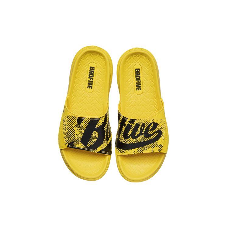 Li Ning Bad Five удобные прочные резиновые подошвы EVA бесшумные сандалии мужские сандалии черные желтые ABTR007-2
