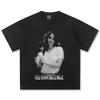 Графичная футболка Lana Del Rey Ultraviolence Унисекс Свободный Повседневный 100% Хлопок Короткий Рукав Винтажный Уличный Стиль Женские Мужские Футболки