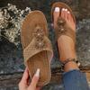 Fashion Plus Size 36-44 Wedges Flip Flips Women Summer 2025 Thick Sole Lightweight Slippers Woman Lightweight Clip Toe Casual Sandals