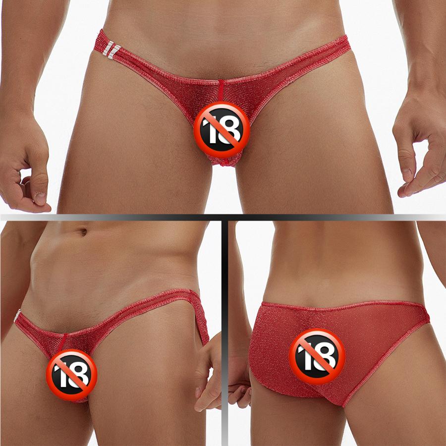 Сексуальные мужские стринги-стринги-бандаж, нижнее белье, сетчатые прозрачные трусики для геев, мини-нижнее белье, стринги с Т-образным вырезом, бикини, танга, большой размер