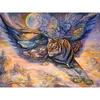 Полная 5D Diy Алмазная картина Тигр и ангел вышивка крестиком