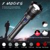 Multiple Lighting Modes XHP70 XHP90 COB Aluminum Rechargeable Zoom Multifunctional Flashlight Tactical Self-defense Flashlight