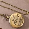 2pcs/set, Retro Fashion Men's Pocket Watch ‘To My GROOMSMAN’ Necklace Pendant Quartz Pocket Watch, Ideal Choice for Gifts To Men.
