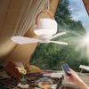 Stand Mount Small Ceiling Fan USB Charging Portable Electric Fan for Bed Dormitory Camping Outdoor Home Bathroom