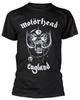 100% Cotton TOPS UNISEX TEES MENS WOMENS Motorhead England Shirt Official T-Shirt Metal Rock Band Tshirt