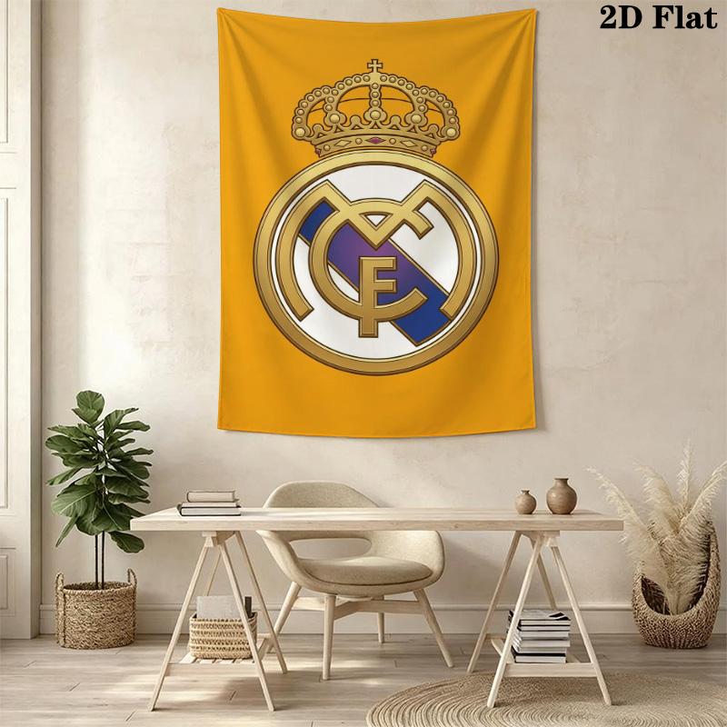 Real Madrid Cf Crest Threepiece Set 1 Duvet Cover 2 Pillowcase Without Core Bedding Set Soft And Comfortable Christmas Birthday Gift