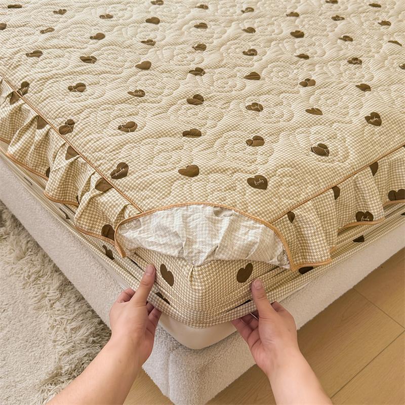 Покрывало, приятное для кожи, простое покрывало для кровати из чистого хлопка, эластичное постельное белье cubre colchón (Нет наволочки)