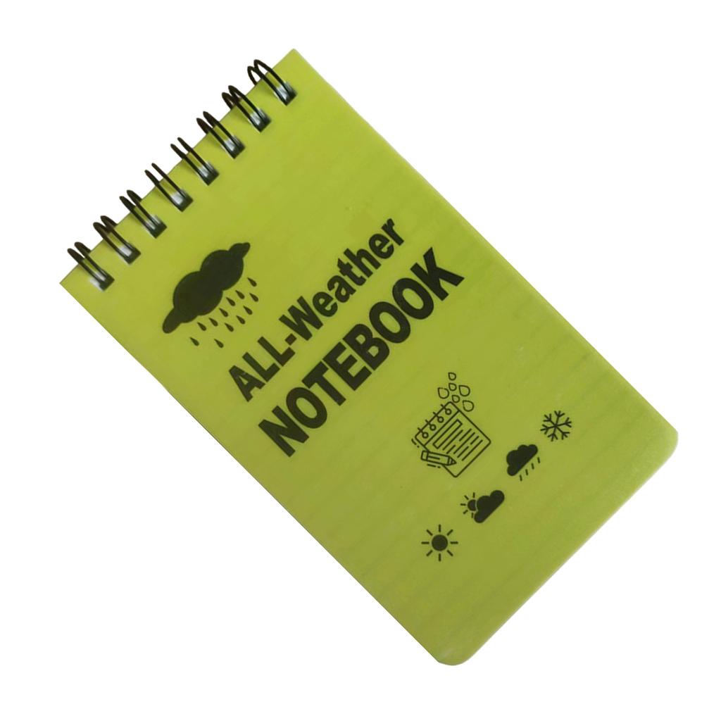 Waterproof Notebook Pocket Notepad Weatherproof Notebook All Weather Paper Notebook for Outdoor Office School Recording