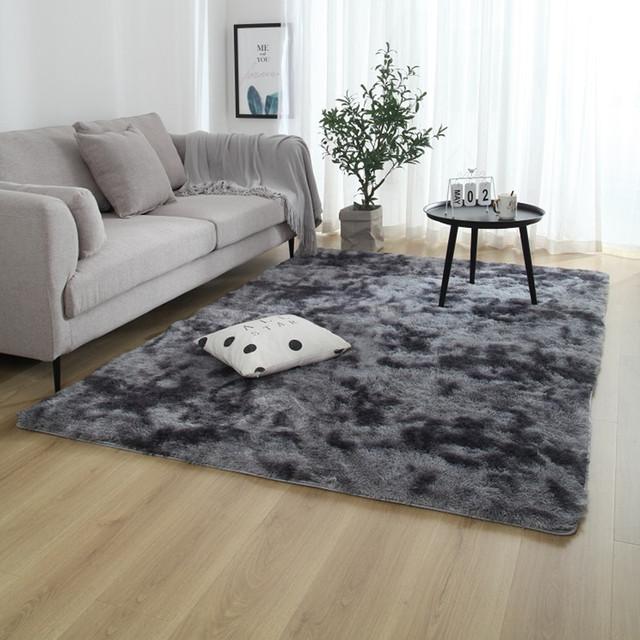 For Bedroom Living Room Home Carpet Nordic Fluffy Plush Children 'S Room Decor Non Slip Mats Lounge Porch Table Coffee Large Rugs