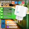 Умная розетка EU Plug WIFI или Zigbee 16A/20A С мониторингом мощности, таймером, голосовым управлением Работает с Tuya Alexa Google Home Alice