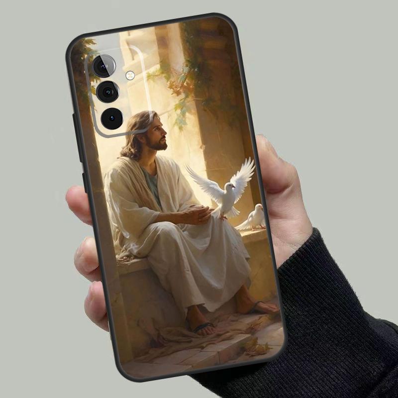 Кристиан Иисус Чехол Для Samsung Galaxy A54 A34 A14 A36 A56 A06 A13 A53 A32 A12 A22 A52 A35 A17 A16 A55 A15