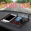 Car Mobile Phone Holder Non-Slip Mat Multifunctional for Car Interior Dashboard Support Navigation Holder Temporary Parking Sign Universal Storage Pad