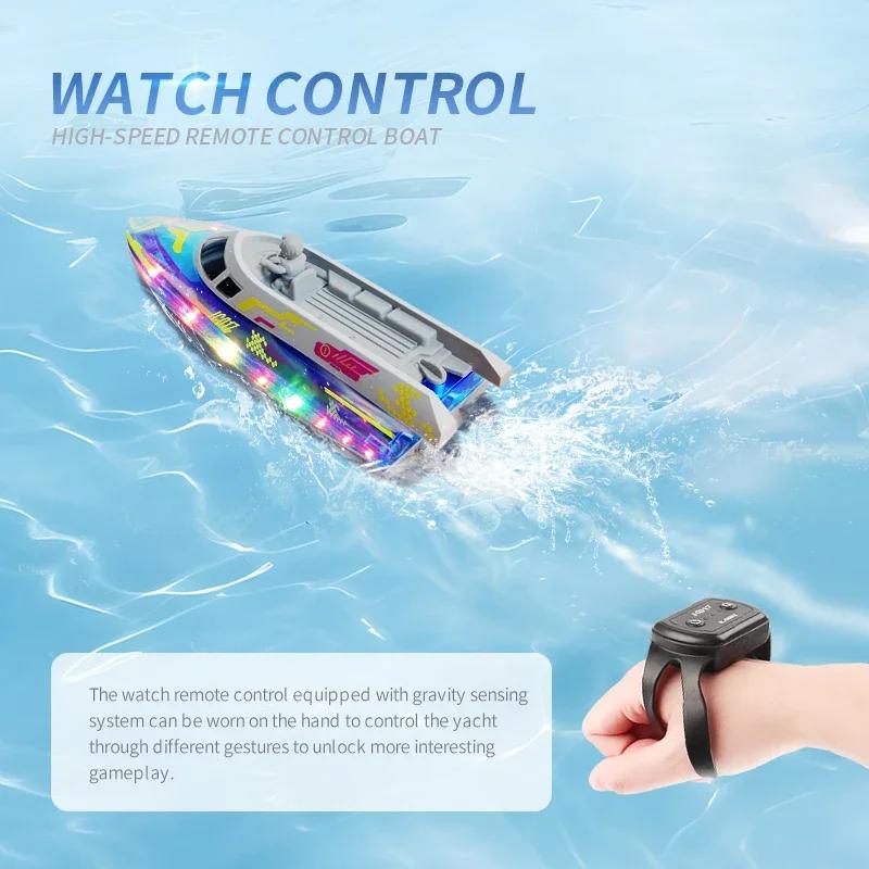 Non-Toxic Jc017 Rc Boats 2.4G Rc Ship Model Kid Toy 20Km/H High Speed Racing Gesture Dual Remote Control Ship Toys For Children Gifts