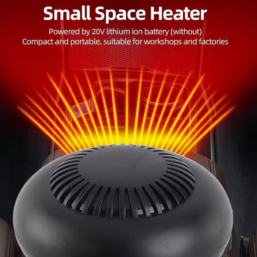 Беспроводной наружный обогреватель 1500 мАч с постоянной температурой, теплым воздухом, внутренней циркуляцией, регулируемым на 360°, питание от литиевой батареи