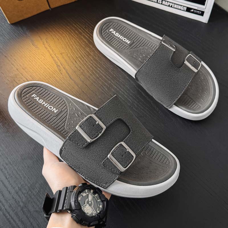 Summer Men's Beach Slippers Non-Slip Casual Slippers For Indoor Outdoor Men Water Shoes Sandals