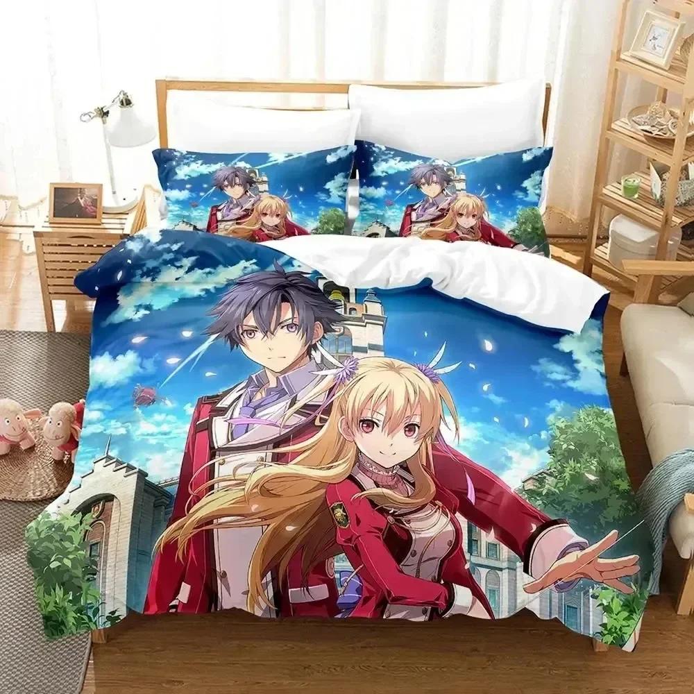 Luxury New 3D Print Anime Legend of Heroes Bedding Set Duvet Cover Bed Set Quilt Cover Pillowcase Queen Boys Adult Bedding Set