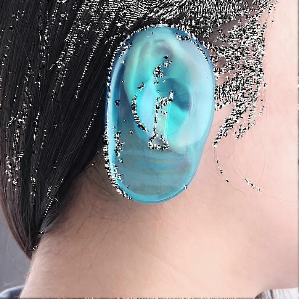 4 Pairs Clear Silicone Ear Cover Hair Dye Shield Protect Salon