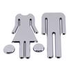Symbol Sign Men Women Toilet Acrylic Adhesive-THREE TO ONE Wall Decal Sign Door Symbol