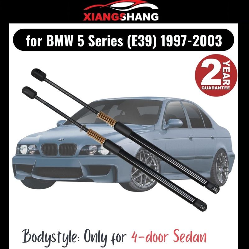 2 шт. Амортизатор задней двери багажника для BMW 5 серии (E39) Седан 1997-2003 С ПРУЖИНОЙ Газовые упоры крышки багажника Подъемная стойка