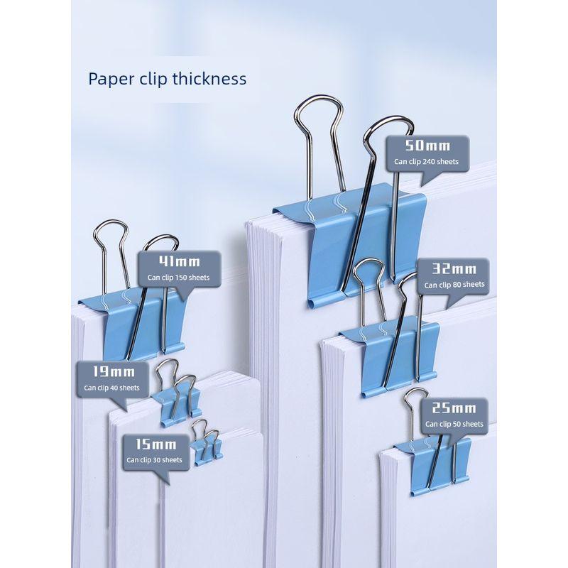 Tail Clip Stationery Metal Strong Multicolor, Large Journal Book Bill Book Fixed Tail Clamp Good-looking Ticket Tail Fishtail Phoenix Tail Iron Clamp