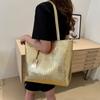 New Large-capacity Shoulder Bag PU Leather Handbag Cross-border Crocodile Pattern Women's Fashion Commuter Bag Tote Bag