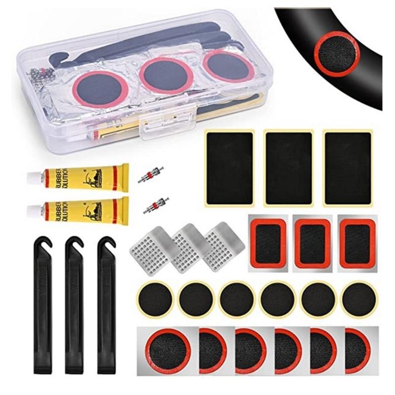 Bicycles Tire Puncture Repair Kits Rubber Tire Patches Bicycles Inner Tube Tire Tool Portable Cycling Repair Tool