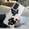 Cute Cartoon Black Cat Phone Case For Samsung S25 S24 S23 S22 S21 S20 Ultra Plus FE For Iphone Note 20 Ultra Case Funda Bumber