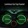 Universal Sports Carbon Fiber Texture Luminous Car Interior Anti-slip Coaster