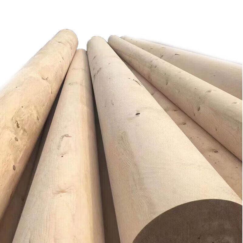 Anti-Corrosion Pine Solid Round Wood Beam - 4m Length
