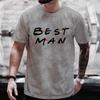 Футболка Team Groom Друзья Мальчишник Футболка Графическая футболка Муж Свадьба Дружка Одежда Мужская Y2k Топы Футболка Лучшего Друга