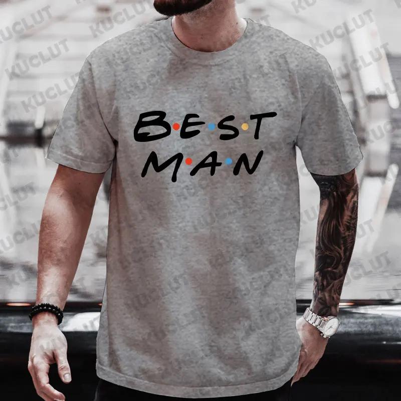 Футболка Team Groom Друзья Мальчишник Футболка Графическая футболка Муж Свадьба Дружка Одежда Мужская Y2k Топы Футболка Лучшего Друга