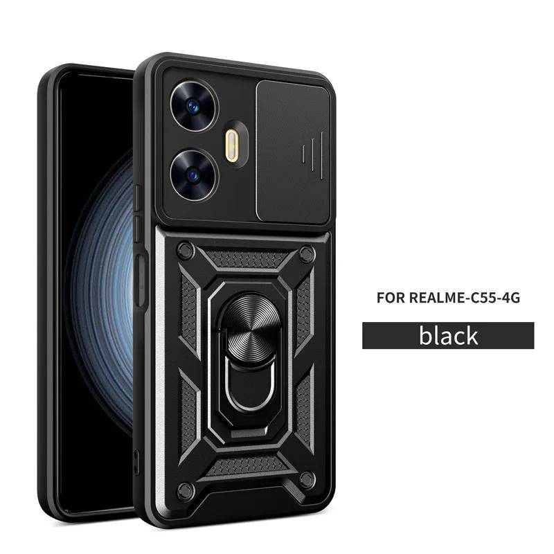 Для OPPO Realme C55 C53 амортизирующий бронированный автомобильный держатель на 360 градусов чехол для телефона Realme 11 10 Pro Plus 5G защита объектива камеры
