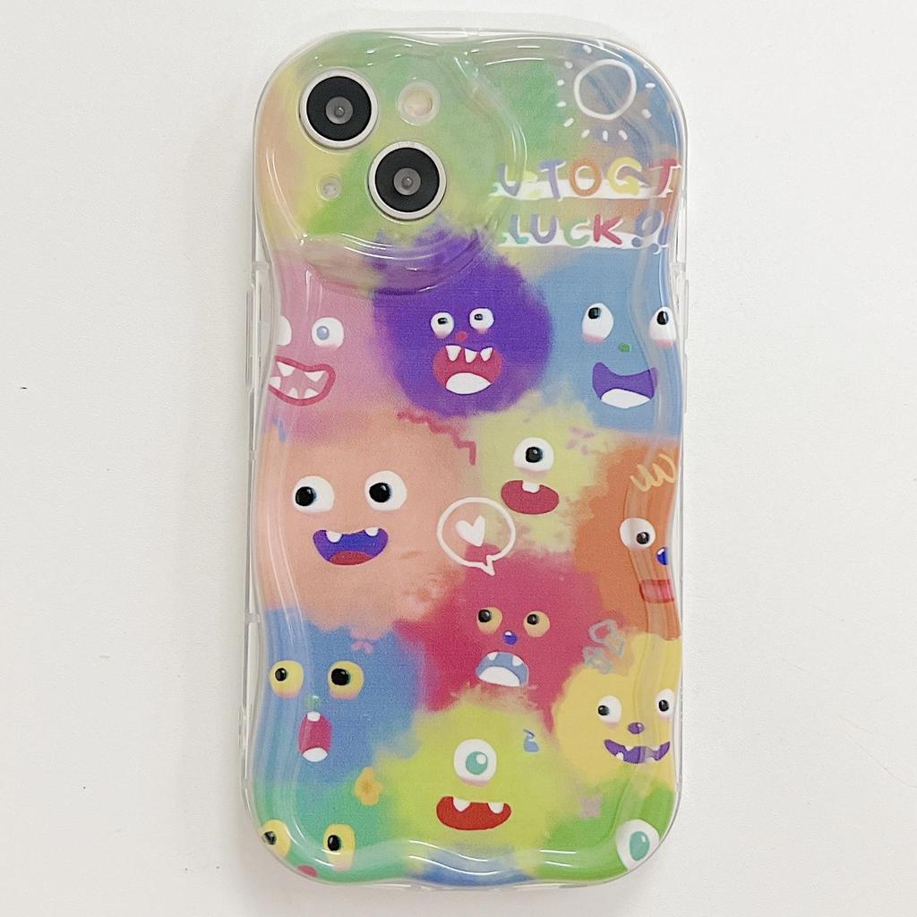 Cute Silicone Case for Xiaomi Redmi Note 12 11 10 Pro Vivo V23E V27 V25 Oppo A78 A58 A38 Infinix Hot 30i 40i Funda Ghost Monster Cover Soft TPU Bumper