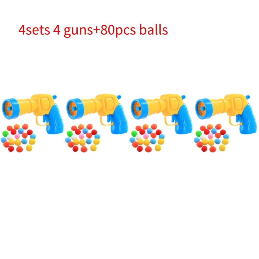 Cat Toy Gun Plush Ball Launcher for Indoor Cats Interactive Shooting Gun Quiet High Bounce Ball To Tease The Cat Pet Supplies