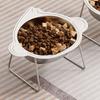 15 Degree Inclined Raised Cat Bowls Stainless Steel Pet Feeder Container  Kitten/Puppy/Bunny