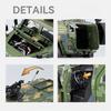 1:20 Dongfeng MS Off-road Armored Vehicle Model Sound Light Pull Back Simulation Alloy Military Model Car Diecast Toy Boy Gift