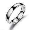 Simple Smooth 4mm Arc Steel Ring Stainless Steel Couple Ring Hand Jewelry