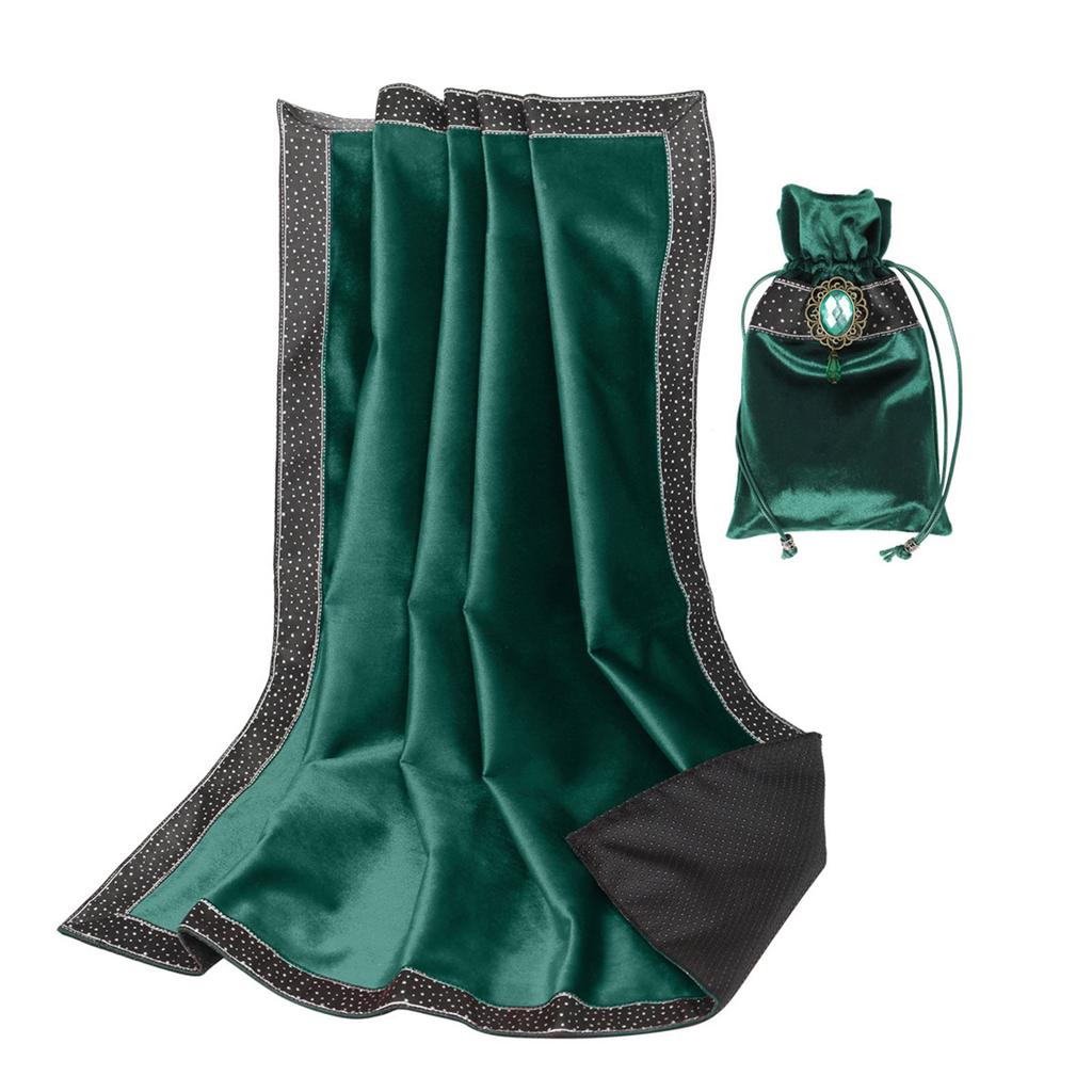 Velvet Tarots Tablecloth Divinations Cards Table Cloth Tapestry Astrologys Witchcrafts Deck Cloth with Drawstring Bag