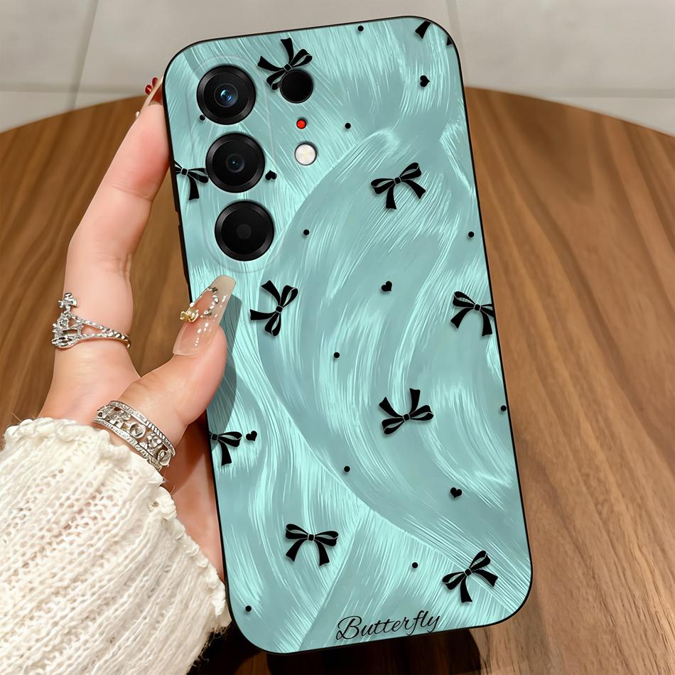Чехол для телефона Tecno Camon 50 Pro Ultra 4G 5G, горошек, бант, мягкий защитный черный чехол для Tecno Camon50 Pro Ultra Funda