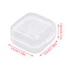5Pcs Mini Plastic Storage Box Transparent Jewelry Storage Box Container Portable Earring Ring Earplugs Packaging Storage Case