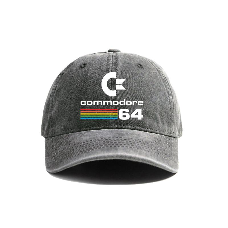 Кепка Commodore 64 Летняя Потертая Папина Шляпа Унисекс Регулируемая Хлопковая Кепка для Отдыха на Открытом Воздухе