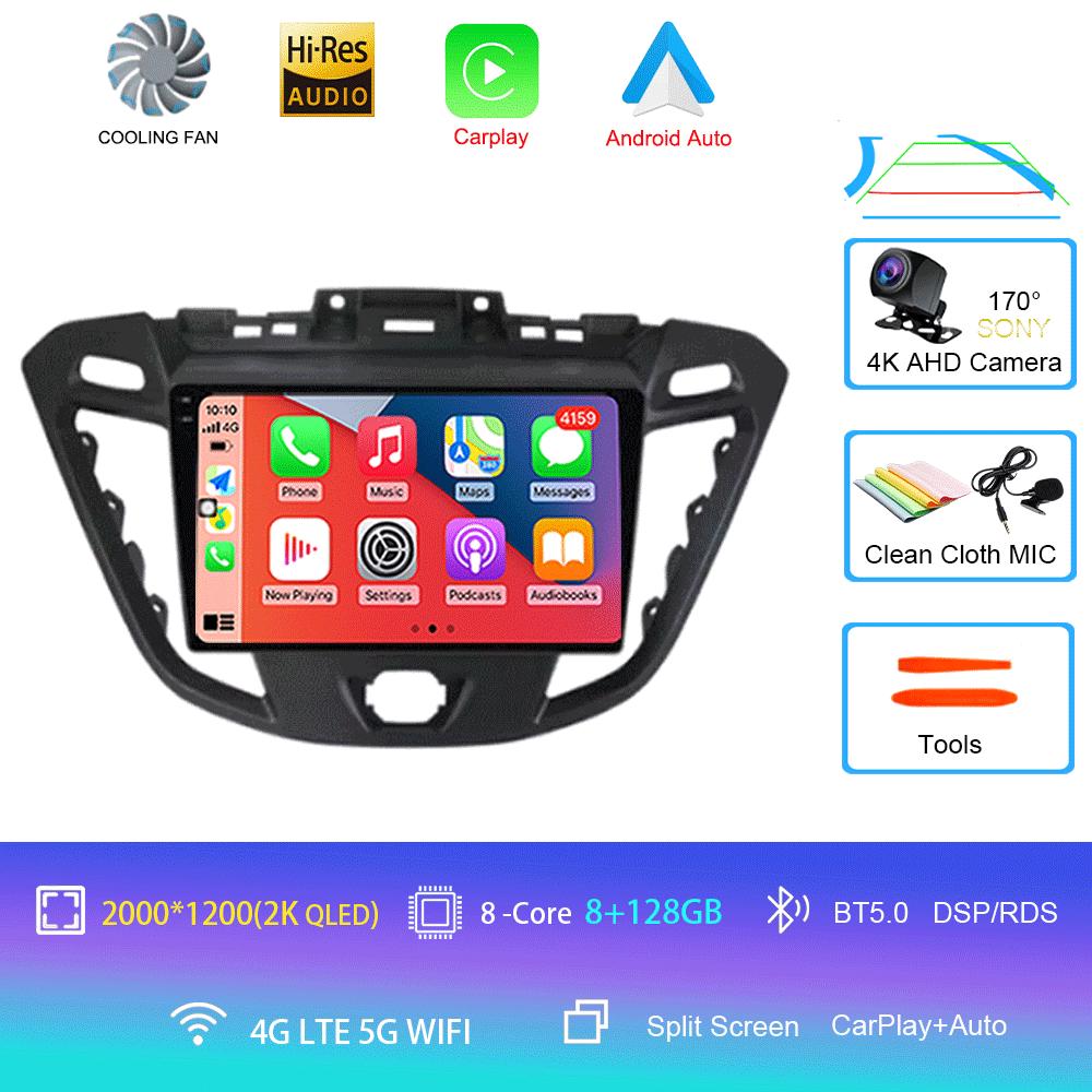 Android 14 для Ford Tourneo Custom 1 I Transit 2012 - 2021 Автомобильный радиоприемник Мультимедиа Видеоплеер Навигация стерео GPS Нет 2din 2 din