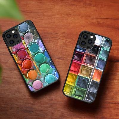 Набор Акварели Палитра Красок Ящик для Рисования Чехол для Телефона для Iphone 16 15 14 13 Pro Max 12 11 Mini 7 8 Plus Se Xr X Xs Fundas Чехол