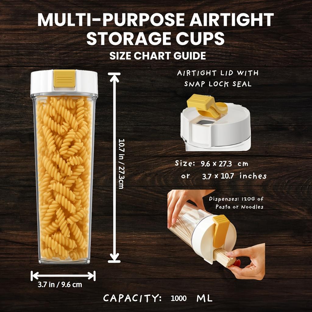 Noodle Jar Food Storage Box Kitchen Noodle Spaghetti Container Sealed Pasta Storage Box Food Keep Fresh Box Refrigerator Storage