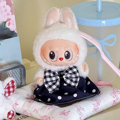 Для 17см куклы Лабубу Одежда Модная одежда Платье Одежда для куклы Подходящий по цвету Комбинезон Аксессуары для кукол Милое украшение Маленькая одежда