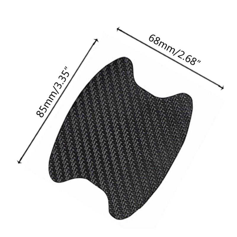 Наклейка на ручку двери автомобиля, углеродное волокно, защита от царапин, защита чашки, не оставляющая следов, защитная пленка для ручки двери автомобиля, универсальная