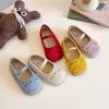 1-2 Years Old 3 Women's Treasure Small Leather Shoes 2025 Spring and Autumn New Girls' Princess Shoes Children's Soft-soled Toddler Shoes Doudou Shoes