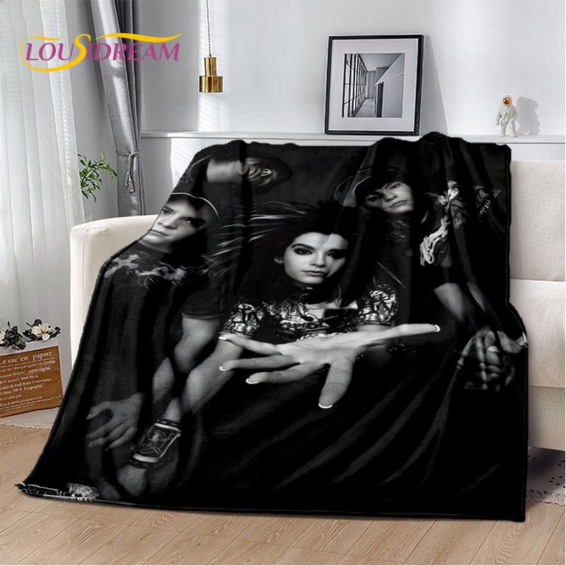 Одеяло Tokio Hotel Rock Band Bill Kaulitz, мягкое фланелевое одеяло для дома, спальни, кровати, дивана, пикника, офиса, пешего туризма, отдыха, сна