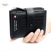 Brand Men PU Leather Short Wallet with Zipper Coin Pocket Vintage Big Capacity Male Short Money Purse Card Holder